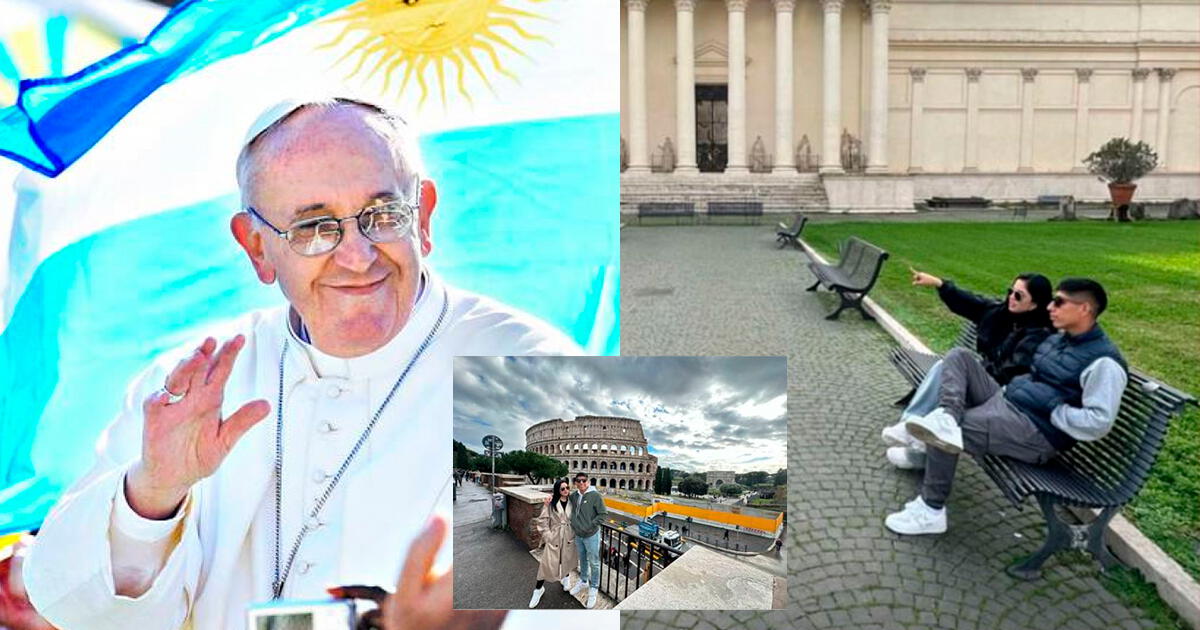 Piero Quispe y Cielo Berrios recibieron la bendición del Papa y compartieron imágenes del momento