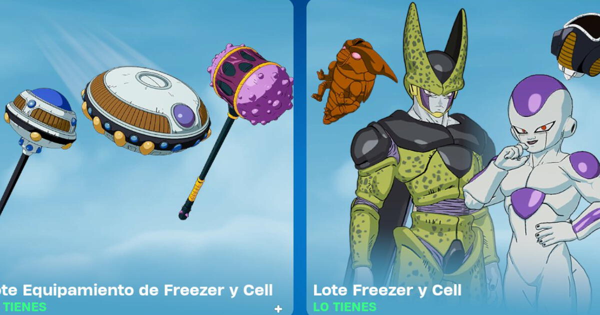 Fortnite y Dragon Ball: ¿Cuándo salen las skins de Freezer y Cell?