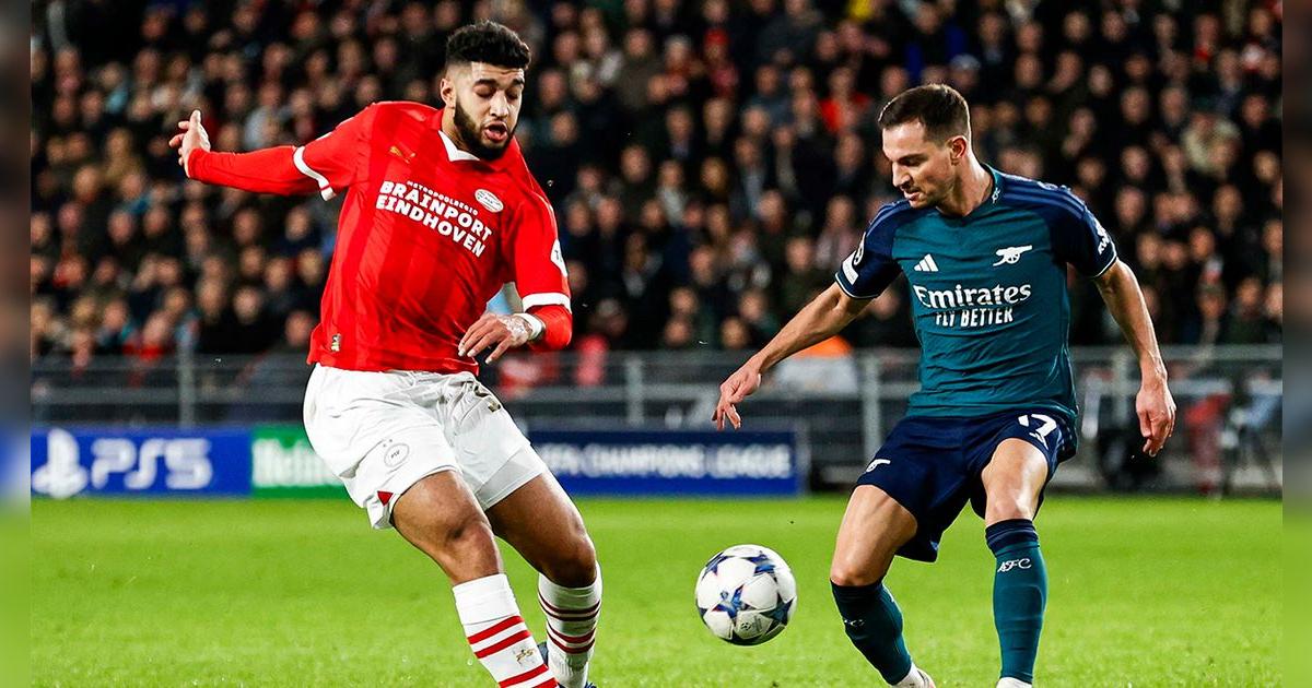 Arsenal y PSV igualaron 1-1 y clasificaron a octavos de la Champions League