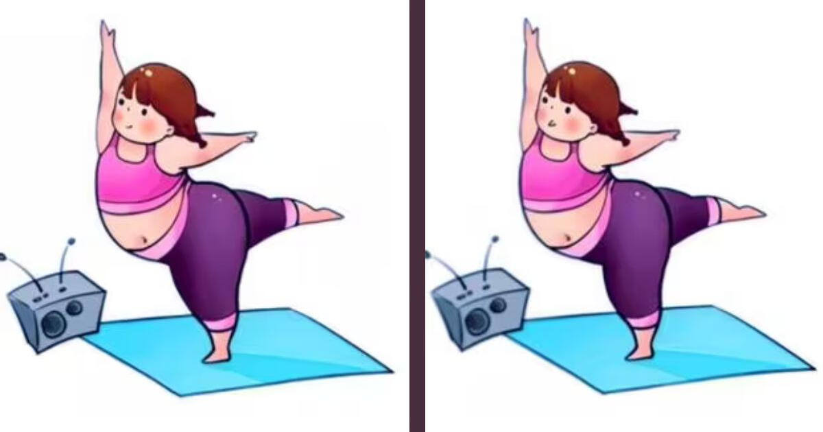 Si tienes BUEN OJO, podrás identificar las tres diferencias entre las mujeres practicando yoga