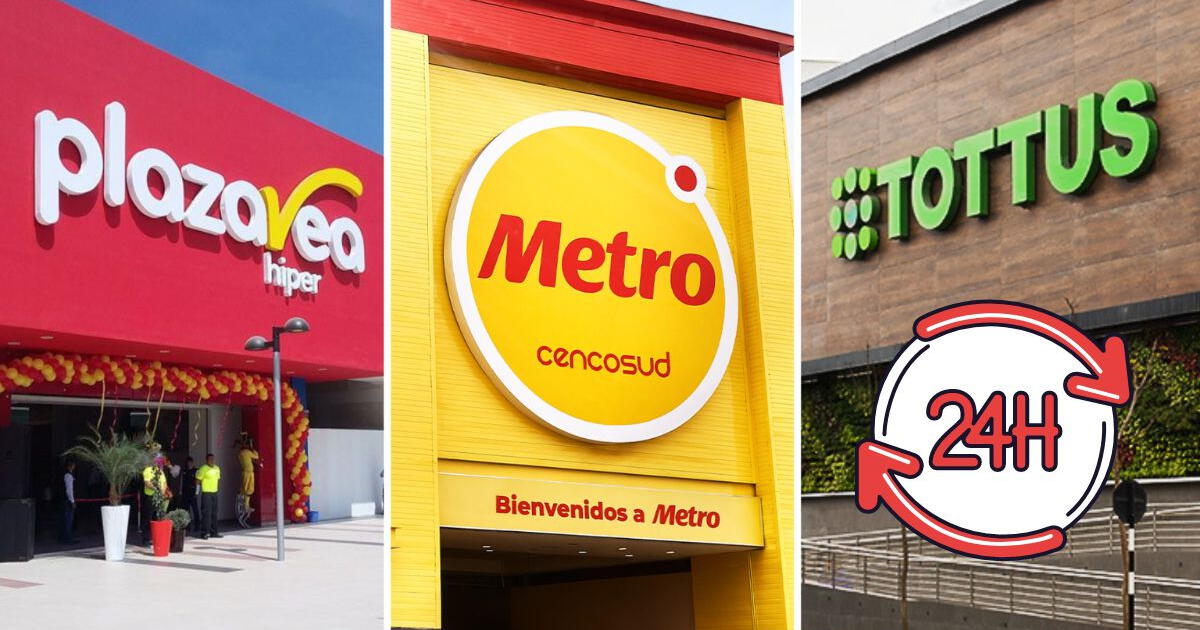 ¿Dónde se ubica el ÚNICO supermercado que atiende las 24 horas en Lima?