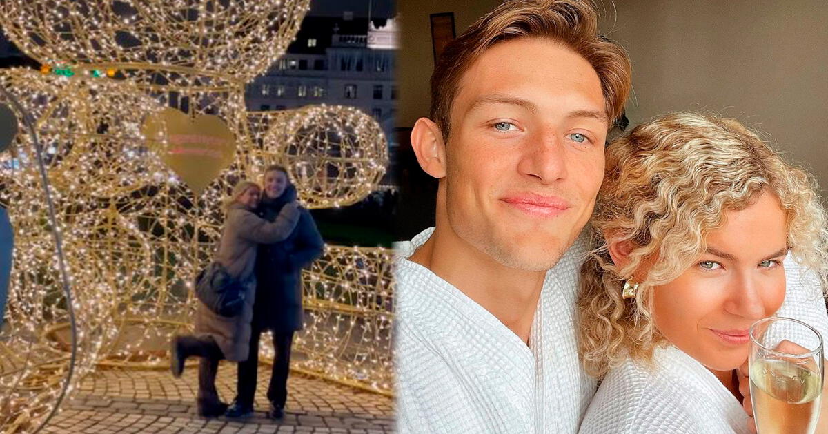 Oliver Sonne y su novia, Isabella Taulund, viven romántico momento por fiestas navideñas