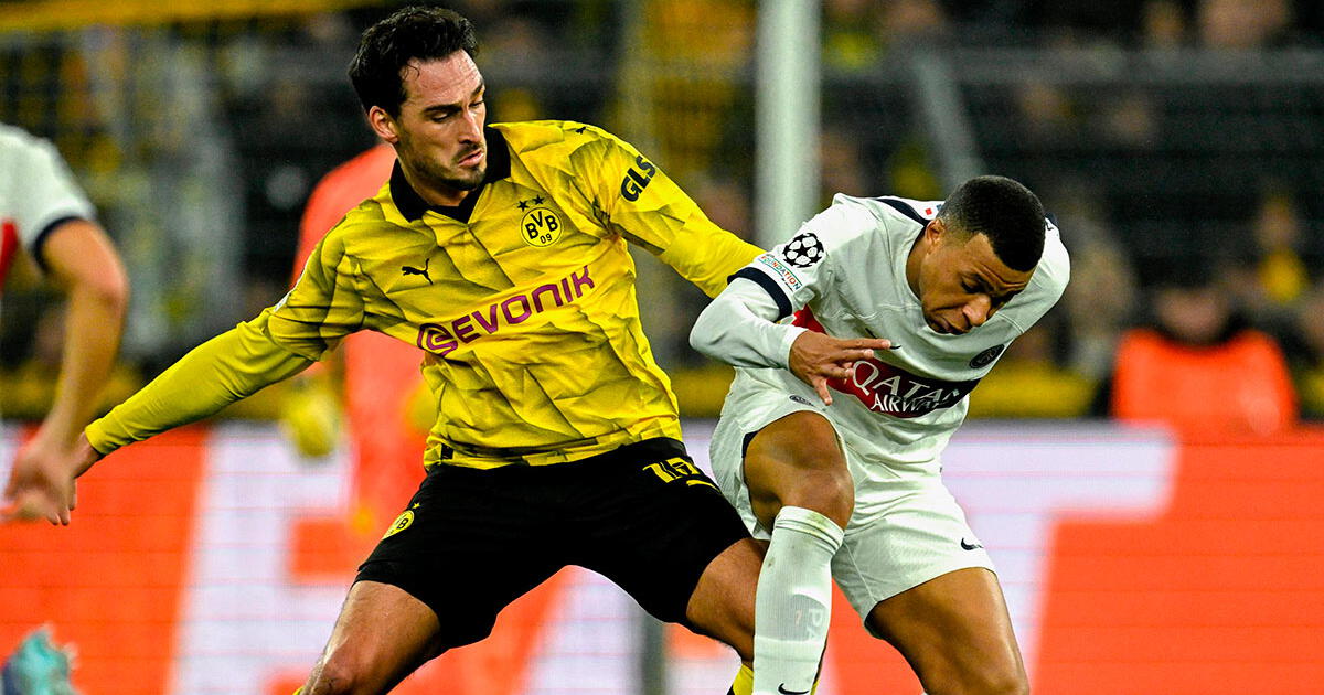 Dortmund y PSG avanzan a octavos de final de Champions League tras igualar 1-1