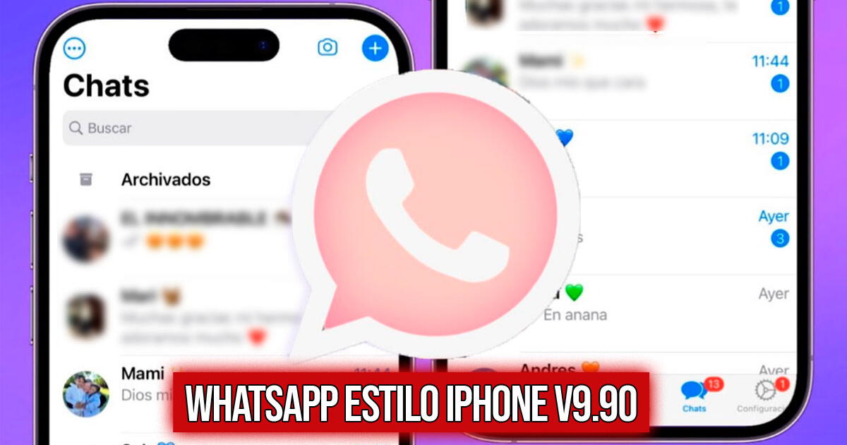 WhatsApp estilo iPhone V9.90: descarga GRATIS la última versión de la app modificada para Android