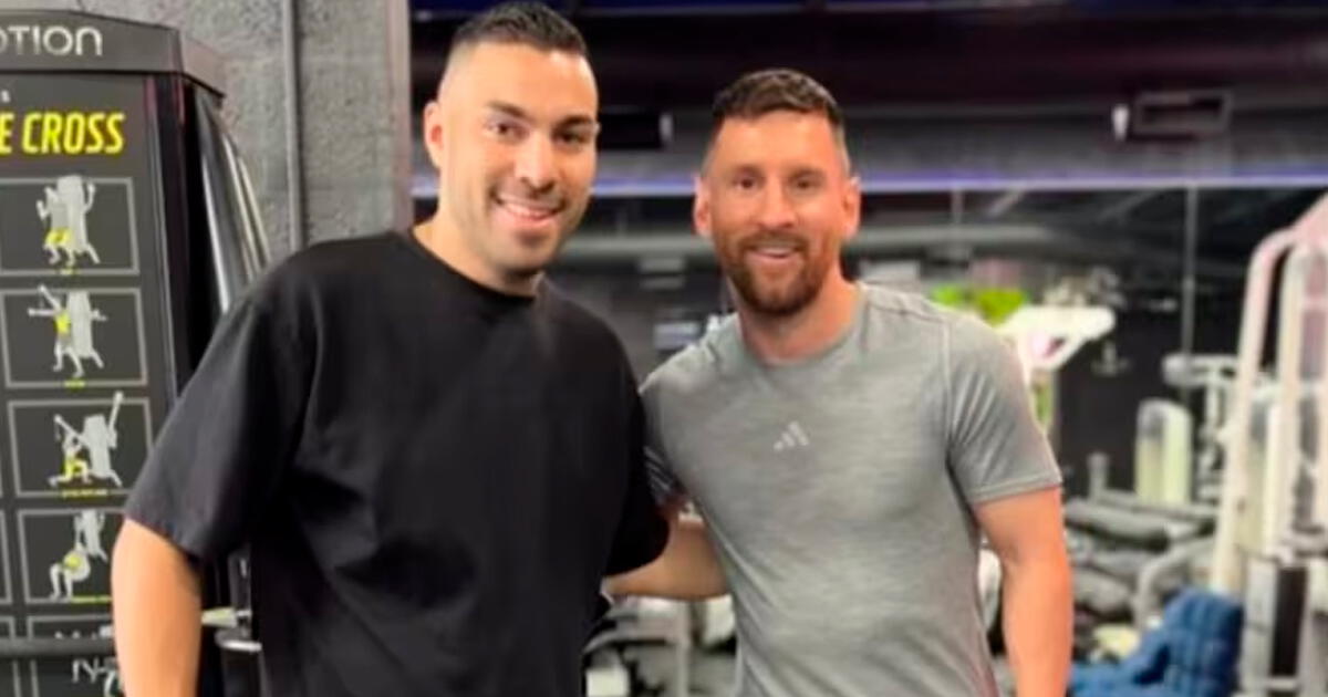 Lionel Messi tuvo un emotivo gesto con hincha que se encontró en el gimnasio