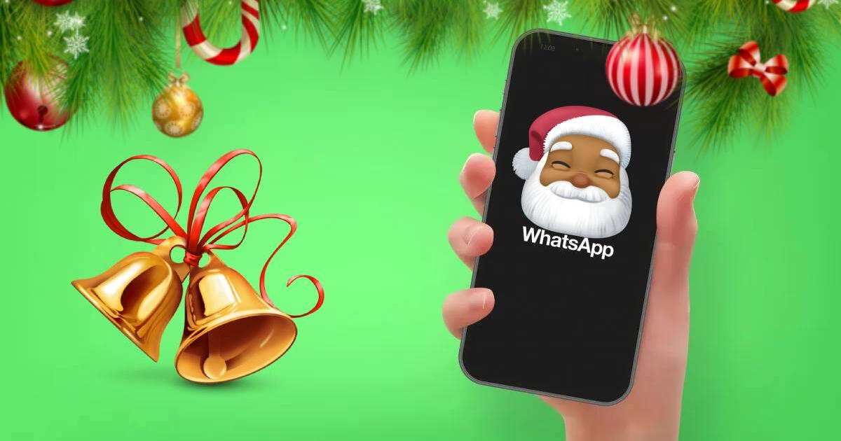 ¿Cómo poner a Papá Noel como ícono de la app de WhatsApp?