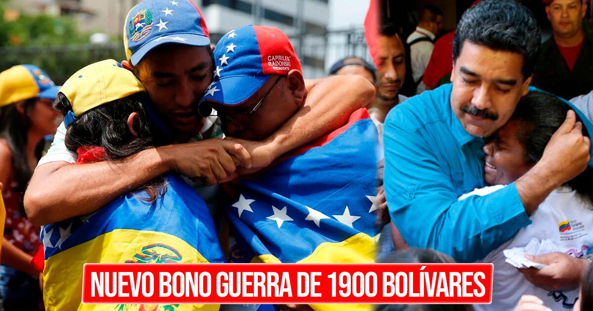 Nuevo Bono Guerra de 1900 bolívares: regístrate y recibe el PAGO HOY