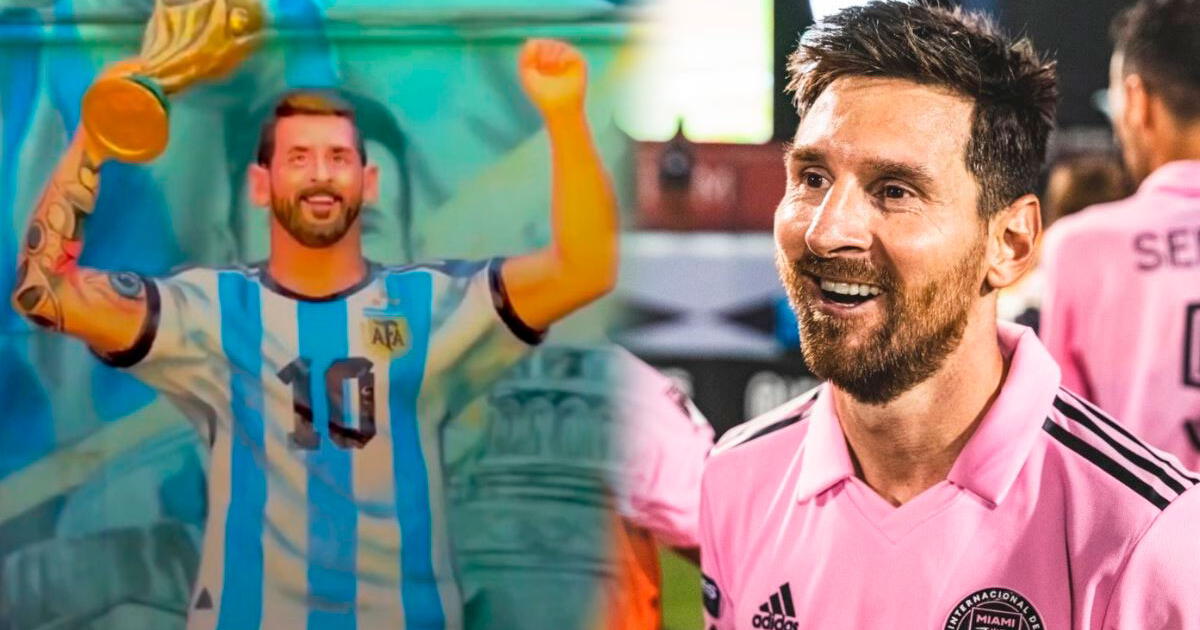 India inauguró estatua de Lionel Messi y causó furor en redes sociales por el diseño