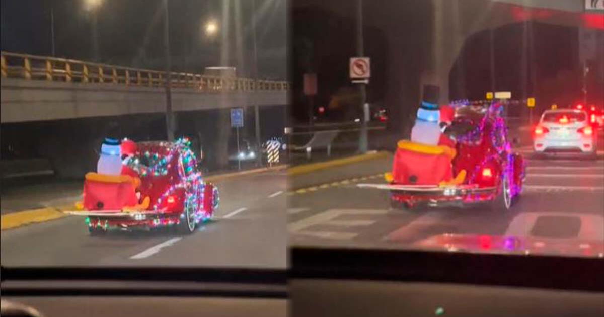 Peruano lanzó su propio trineo navideño con un escarabajo: 