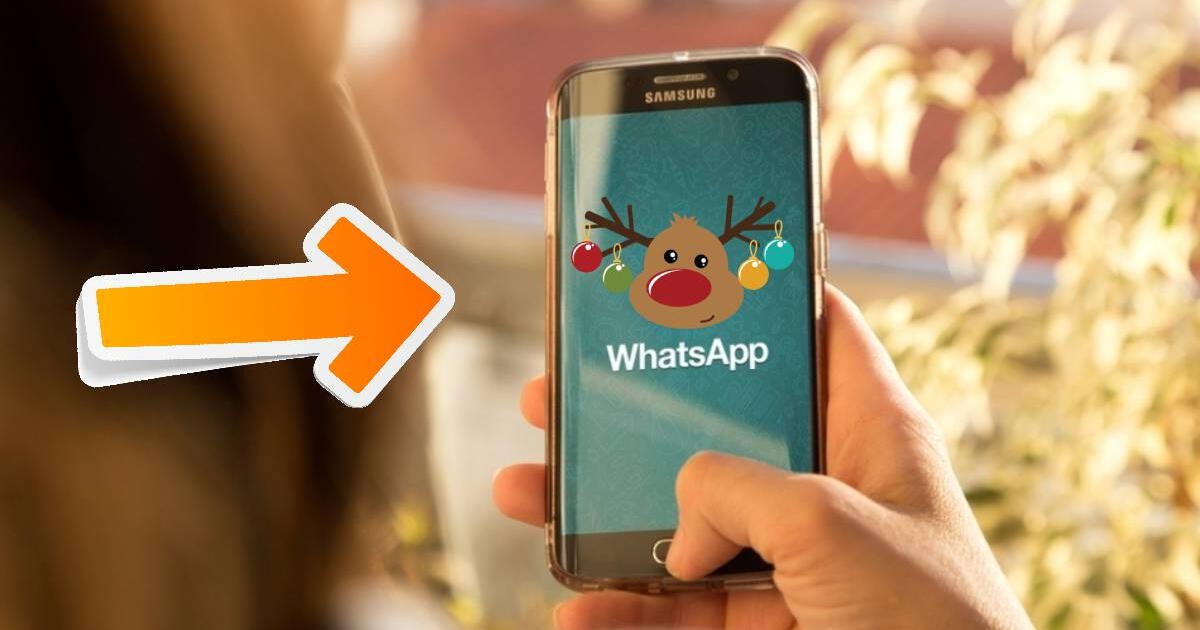 5 pasos sencillos para reemplazar tu ícono de WhatsApp por un tierno reno navideño