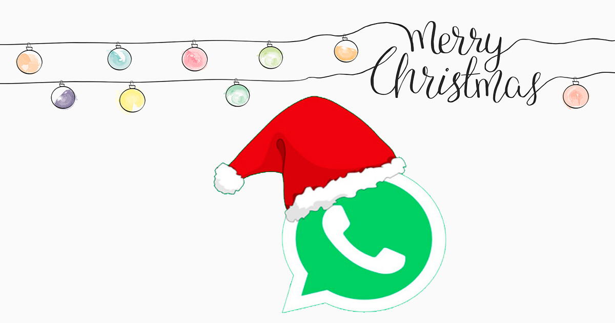 WhatsApp: comparte las mejores tarjetas navideñas con tus contactos