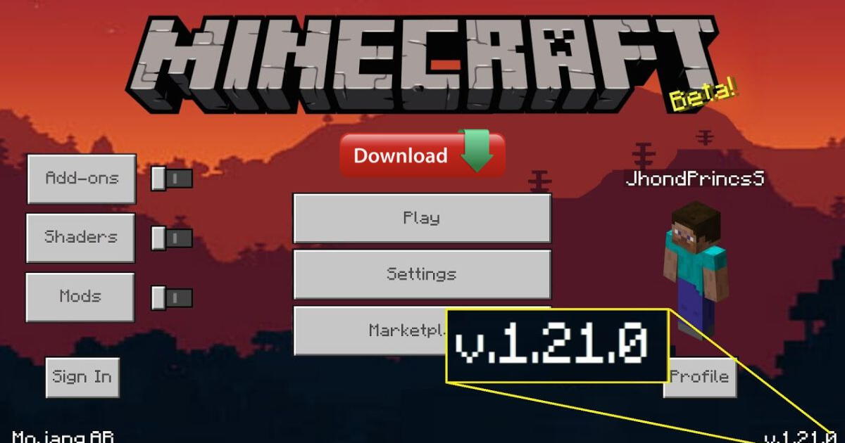 Descargar Minecraft 1.21 APK: LINK GRATUITO para Android