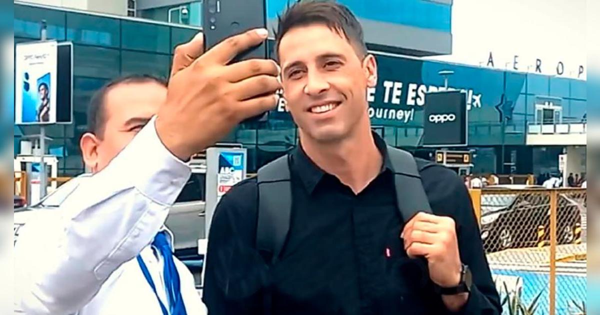 Sebastián Britos llegó al Perú para sumarse a la pretemporada de Universitario 