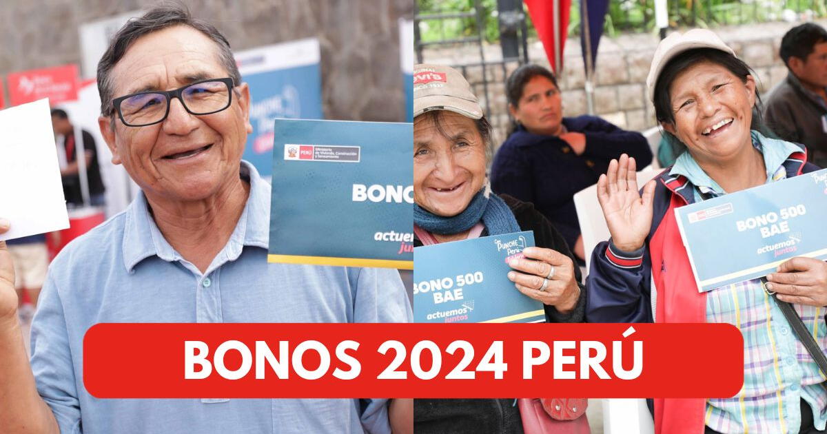 Bonos 2024 ACTIVOS HOY en Perú: ¿Qué subsidios pagará el Gobierno?