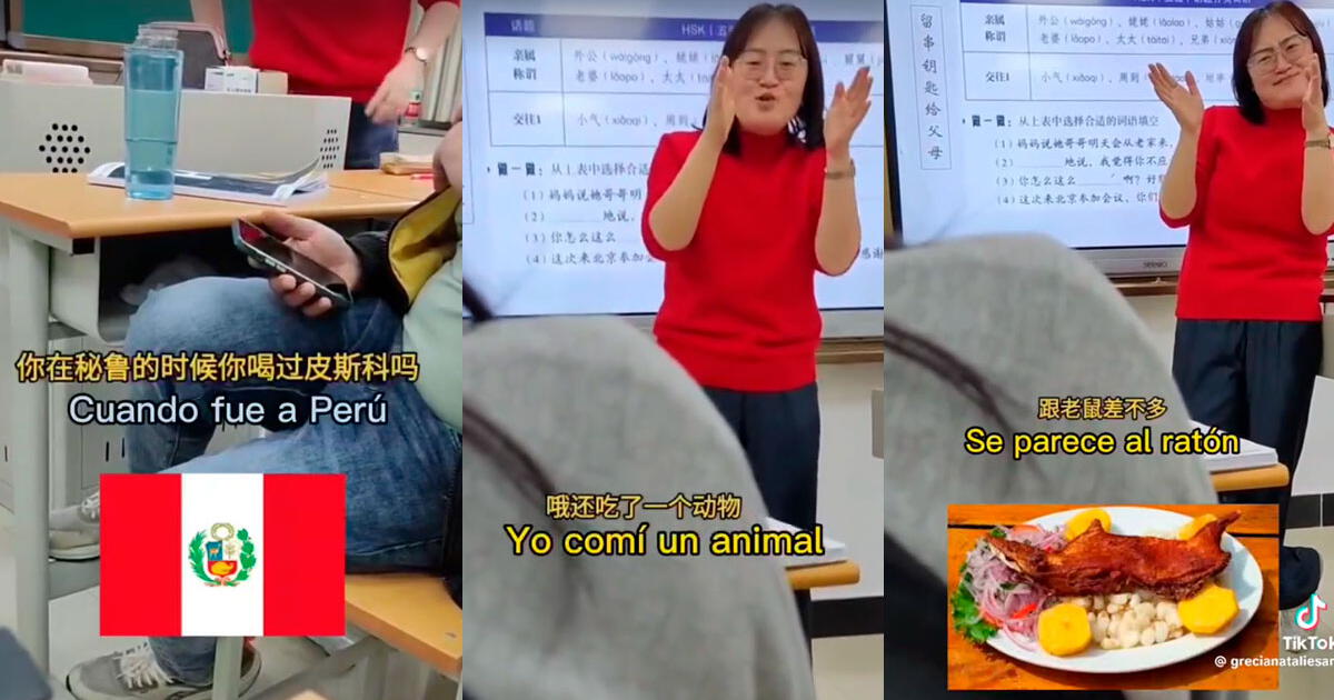 Profesora china señala qué es 'lo más raro' que comió en Perú