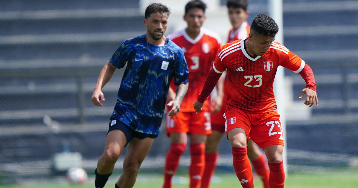 La selección peruana sub 23 derrotó 1-0 a Alianza Lima en partido amistoso