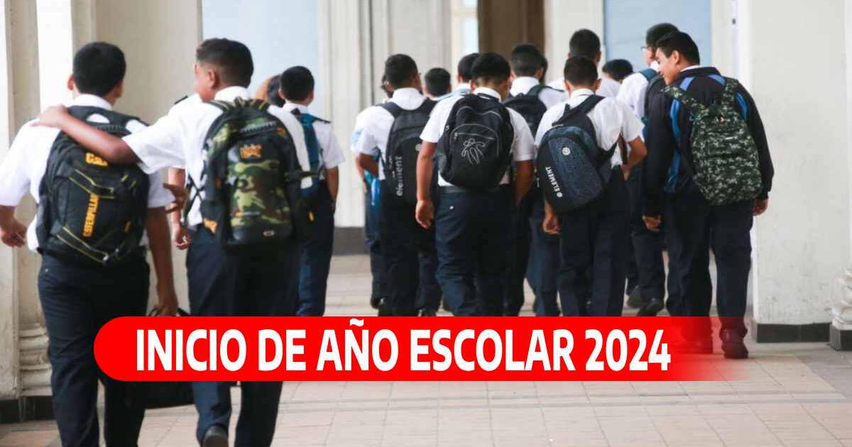 Año Escolar 2024 en Perú: fecha OFICIAL de regreso a clases y pronunciamiento del Minedu