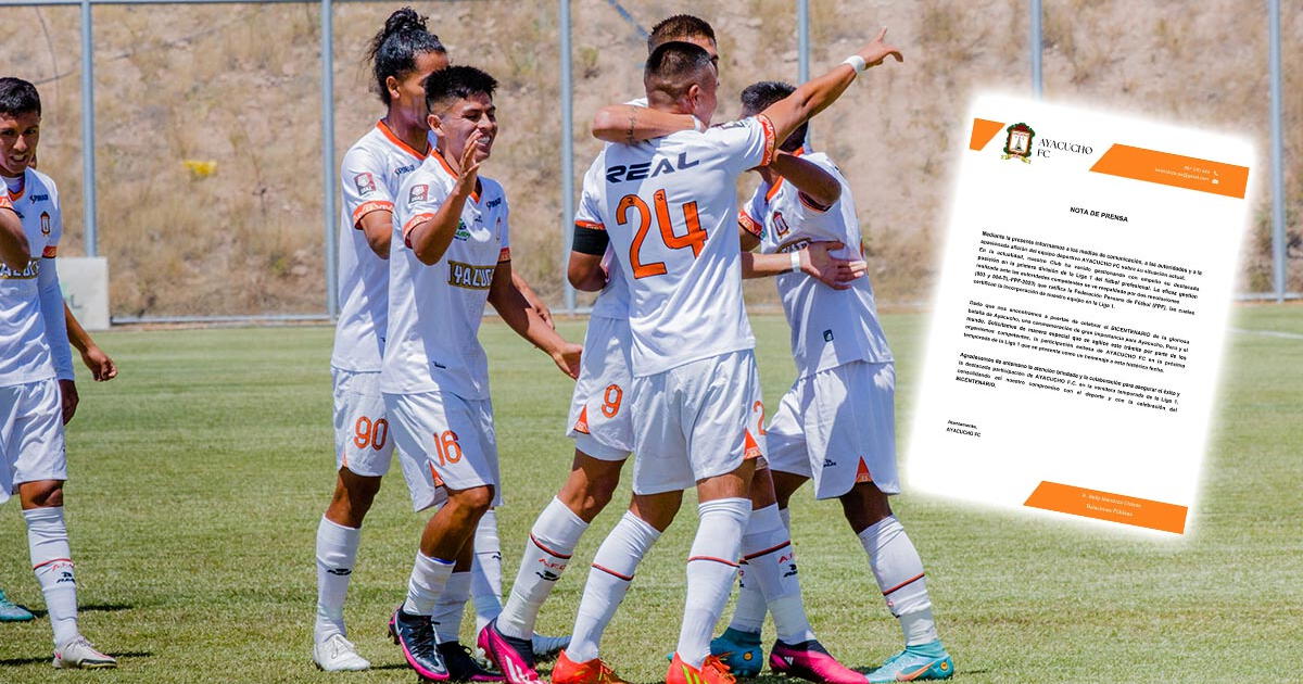 Ayacucho FC asegura que jugará la Liga 1 2024: 