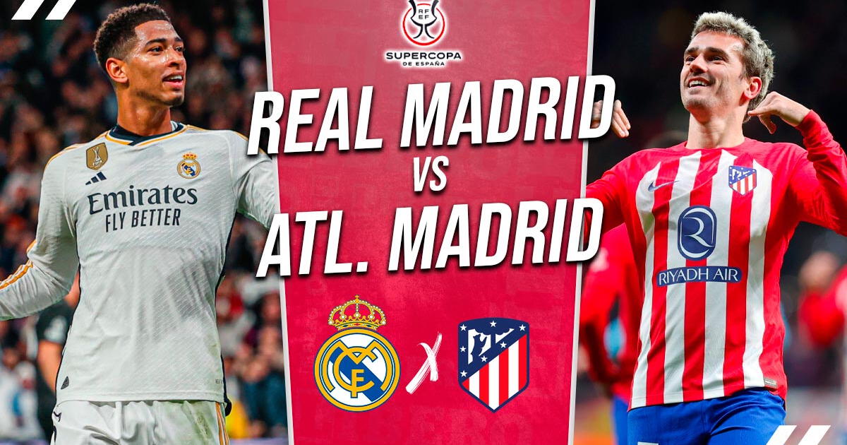Real Madrid vs. Atlético de Madrid EN VIVO por Supercopa de España vía DIRECTV: horarios y canal