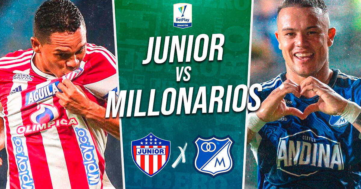 Junior vs Millonarios EN VIVO vía Win Sports: a qué hora y en qué canal ver Superliga BetPlay