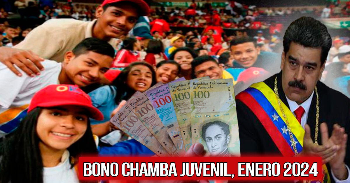 Bono Chamba Juvenil, enero 2024: fecha de pago, monto y beneficiarios