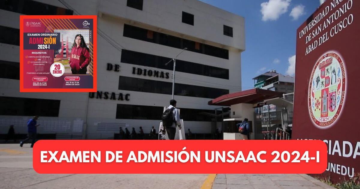 Examen de admisión ordinario UNSAAC: fecha oficial, vacantes y lo que debes saber para postular