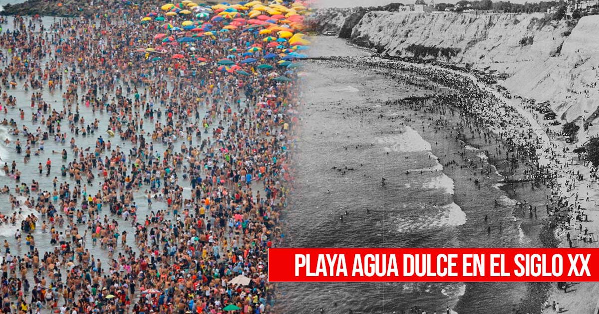 ¿Cómo lucía la Playa Agua Dulce sin la Costa Verde?: Foto de 1940 impacta a veraneantes