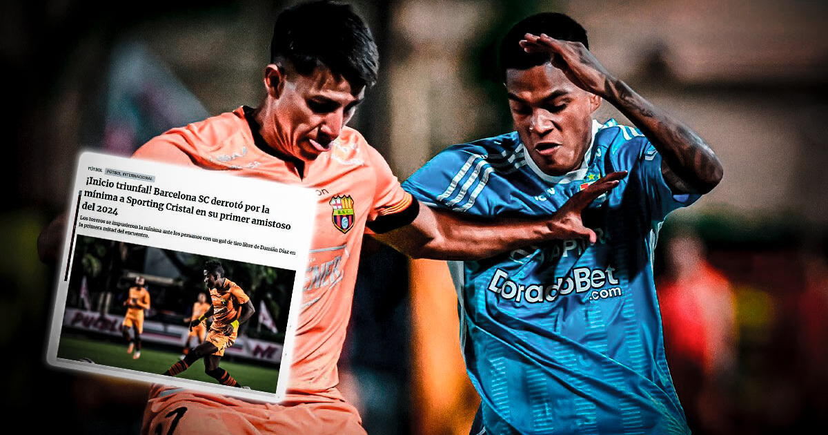 Así reaccionó la prensa ecuatoriana tras derrota de Cristal ante Barcelona: 