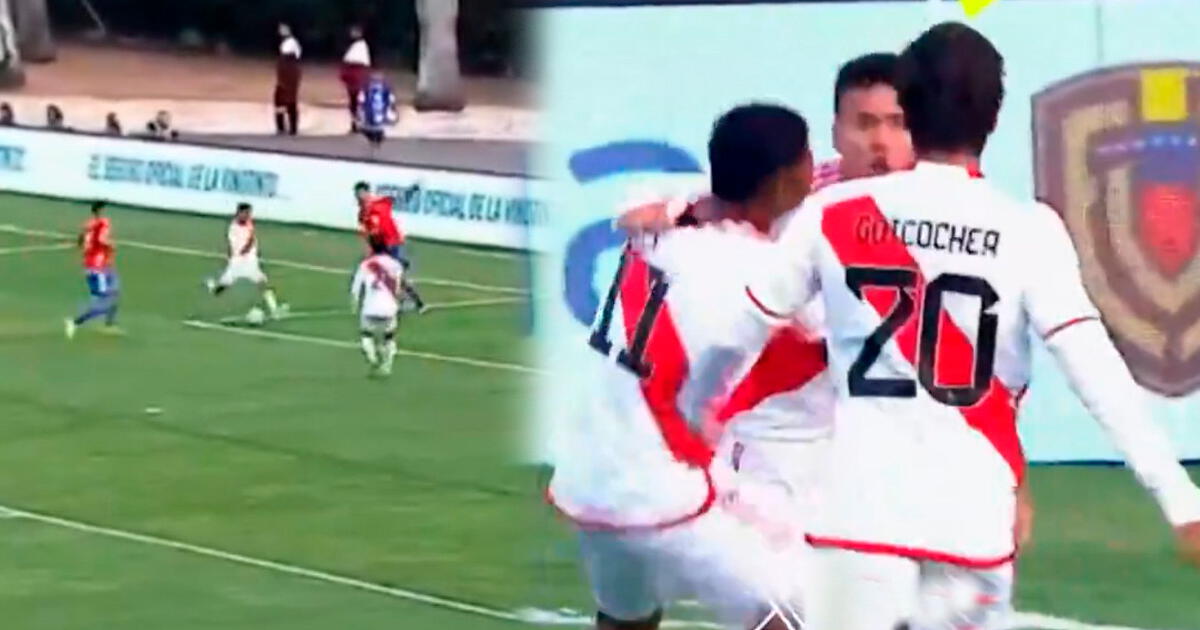 Franchesco Flores anotó el 1-0 de Perú ante Chile por el Preolímpico Sub 23 