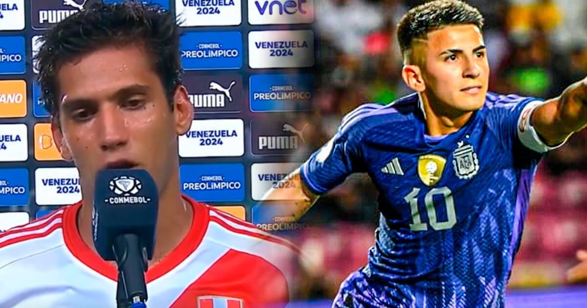 Capitán de Perú sub-23 lamentó la derrota con Argentina: 
