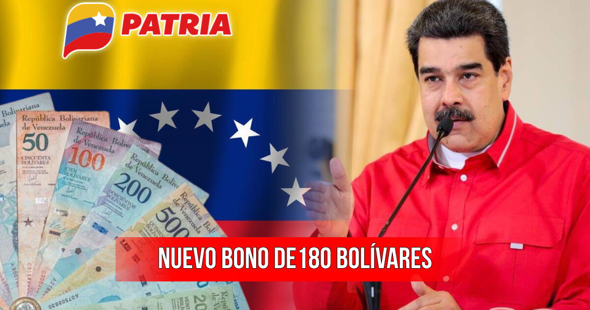 Nuevo Bono Patria de 180 bolívares: beneficiarios y cómo cobrar el subsidio en Venezuela