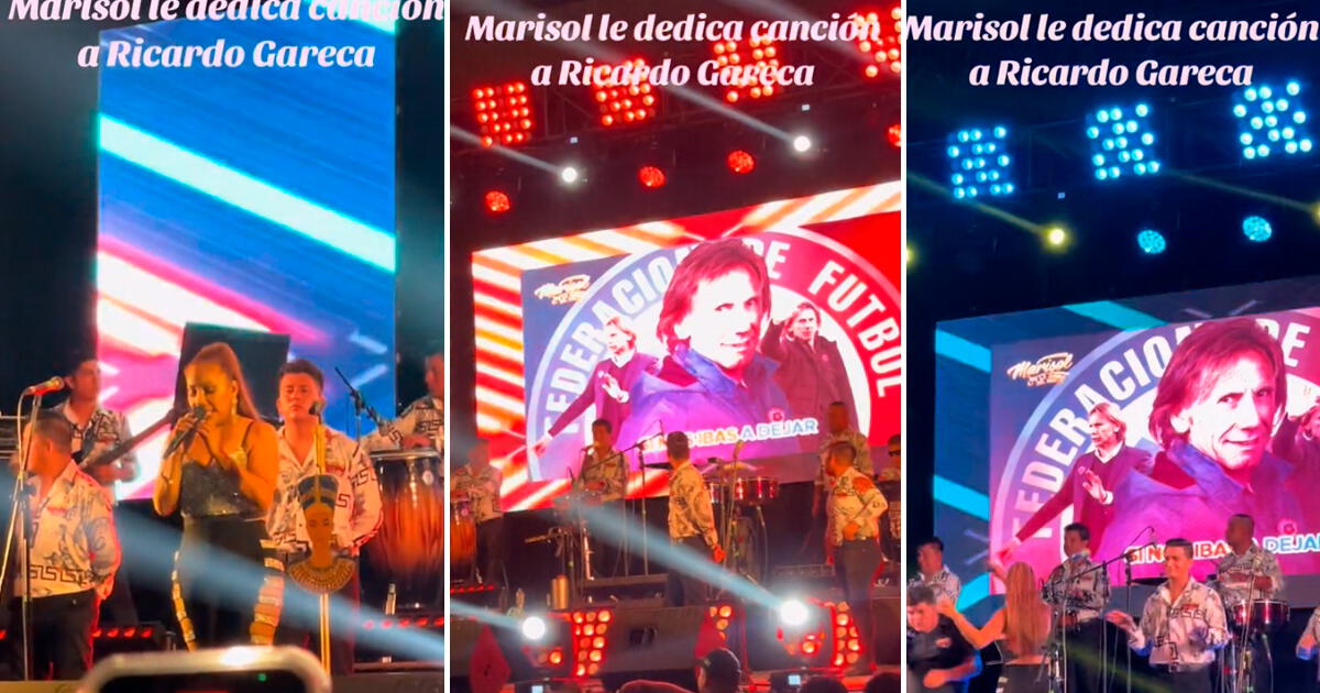 Marisol le canta 'a todo pulmón' a Ricardo Gareca y público la apoya: 