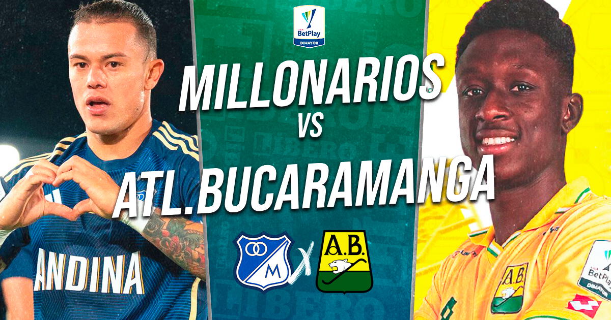 Millonarios vs. Atlético Bucaramanga EN VIVO vía Win Sports: hora y cómo ver Liga BetPlay