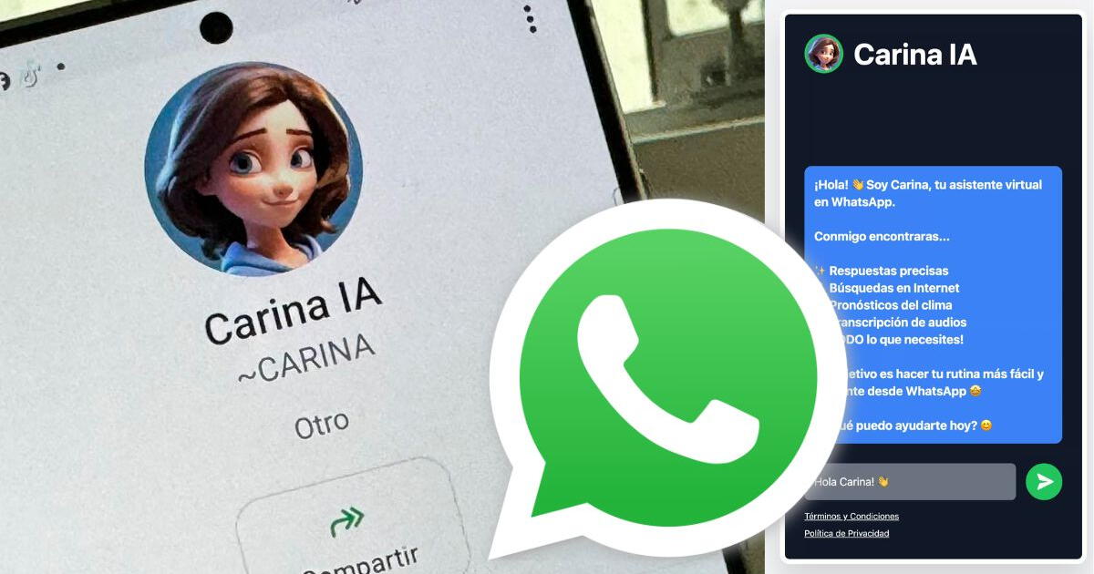 WhatsApp: ¿Cómo CONTACTAR a 'Carina', la nueva asistente virtual que funciona con IA?