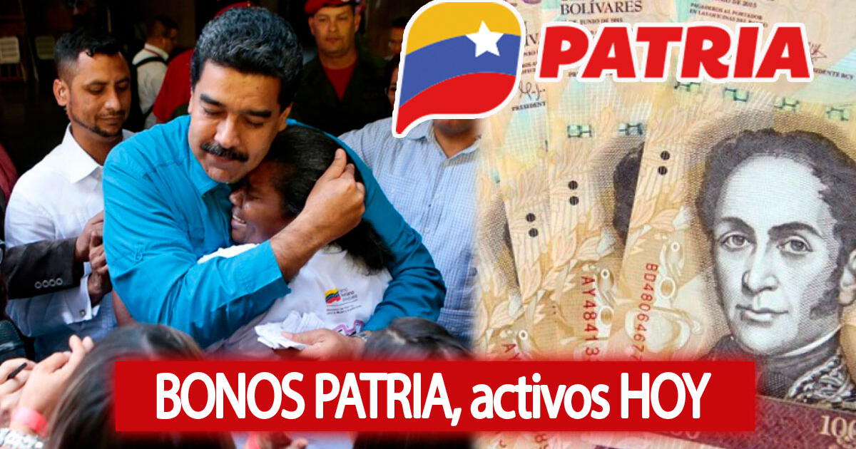 ¿Qué bonos se depositan HOY en Monedero Patria? Lista de los subsidios activos en Venezuela