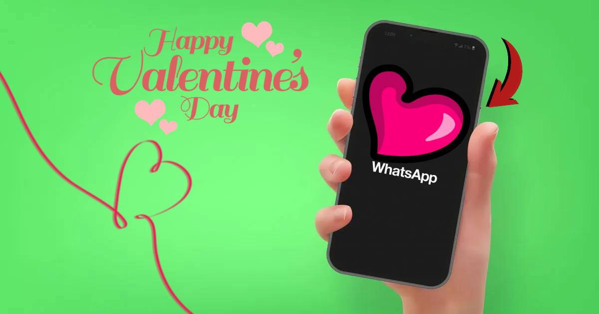 ¿Cómo cambiar el ícono de WhatsApp para que sea un romántico corazón por San Valentín?