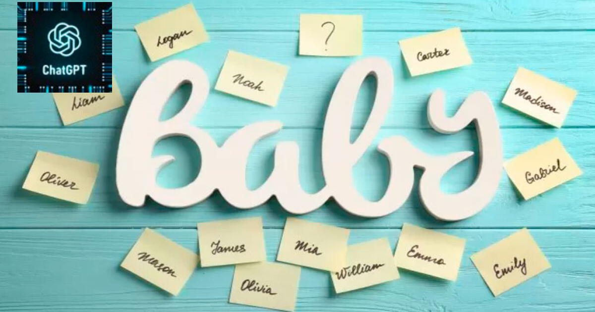 ChatGPT revela cuáles son los nombres más ATRACTIVOS para tu bebé
