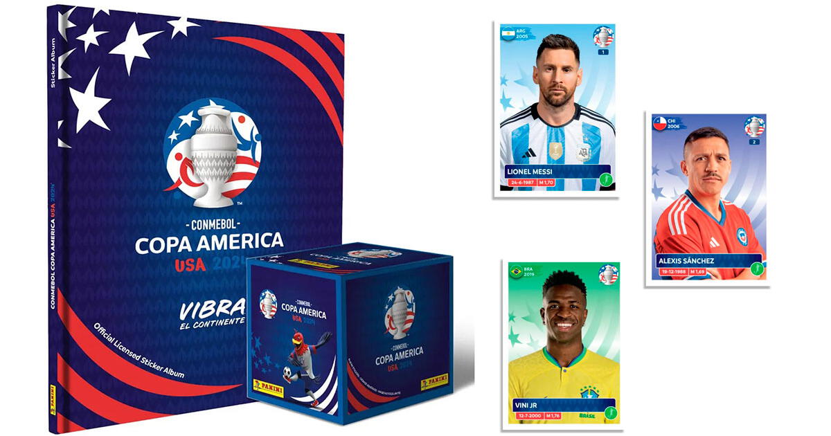 Álbum Panini Copa América USA 2024: fecha de llegada, precios oficiales y características