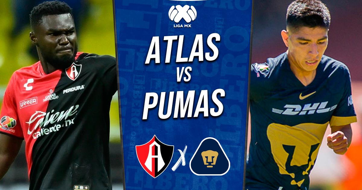 Atlas vs Pumas EN VIVO HOY por Liga MX: ver el partido de Piero Quispe
