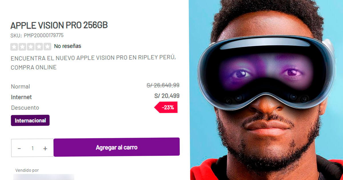 Tienda peruana vende en 'oferta' los nuevos Apple Vision Pro a 20 mil soles