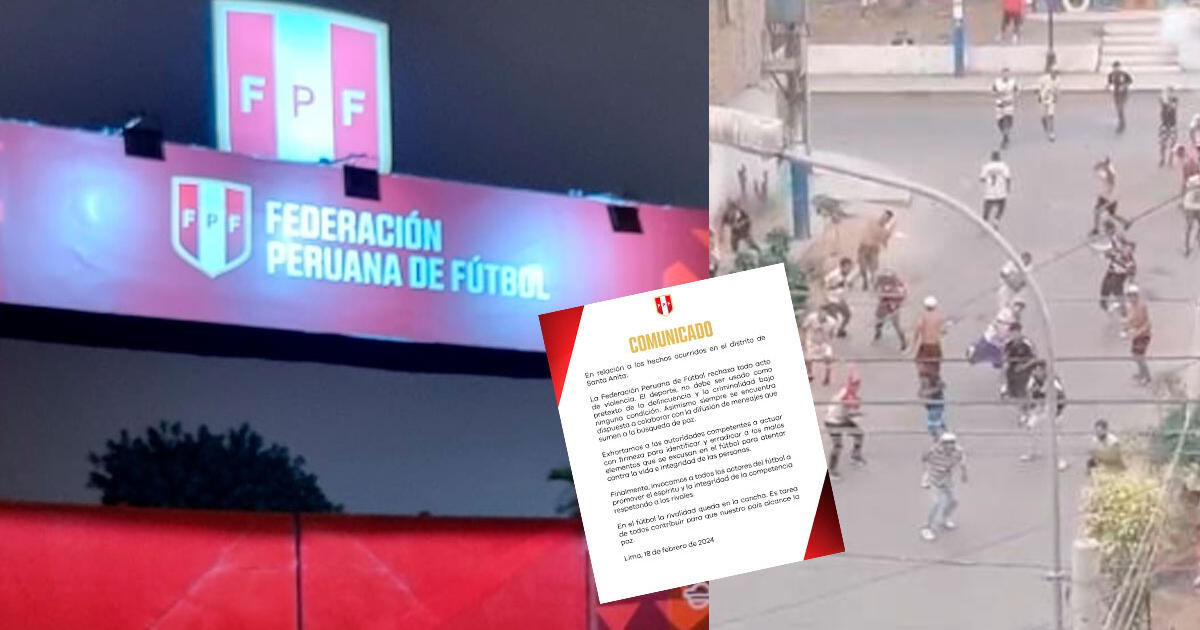 FPF se pronunció sobre la balacera entre presuntos barristas de Universitario y Alianza Lima