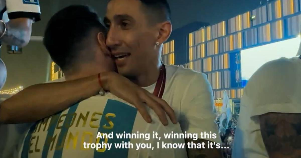 Messi y la conmovedora confesión que recibió de Di Maria tras ganar el Mundial 