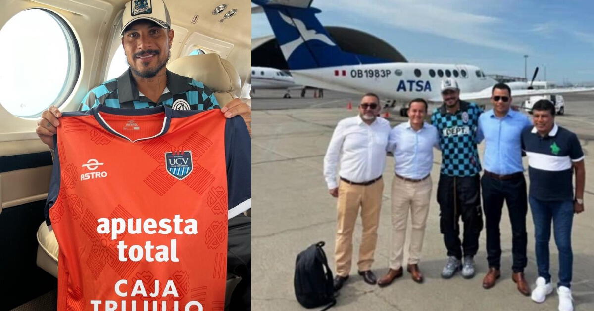 Paolo Guerrero llegó a Trujillo: 'Depredador' tomó vuelo privado desde el Grupo Aéreo N° 8