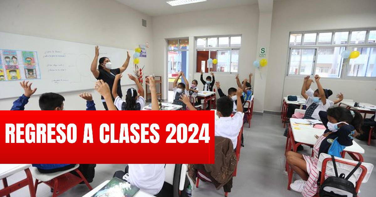 ¿Cuándo empieza el Año Escolar 2024 en Perú? Minedu confirma la fecha del incio de clases