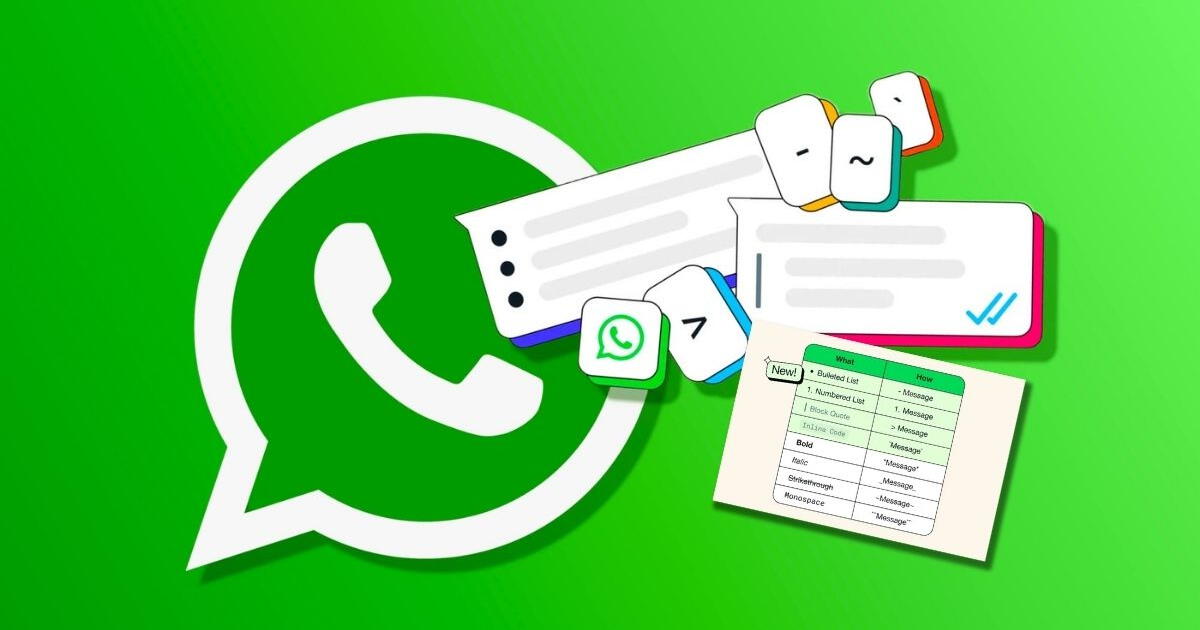 WhatsApp al estilo Word: ¿Cómo activar las NUEVAS funciones para organizar los mensajes?