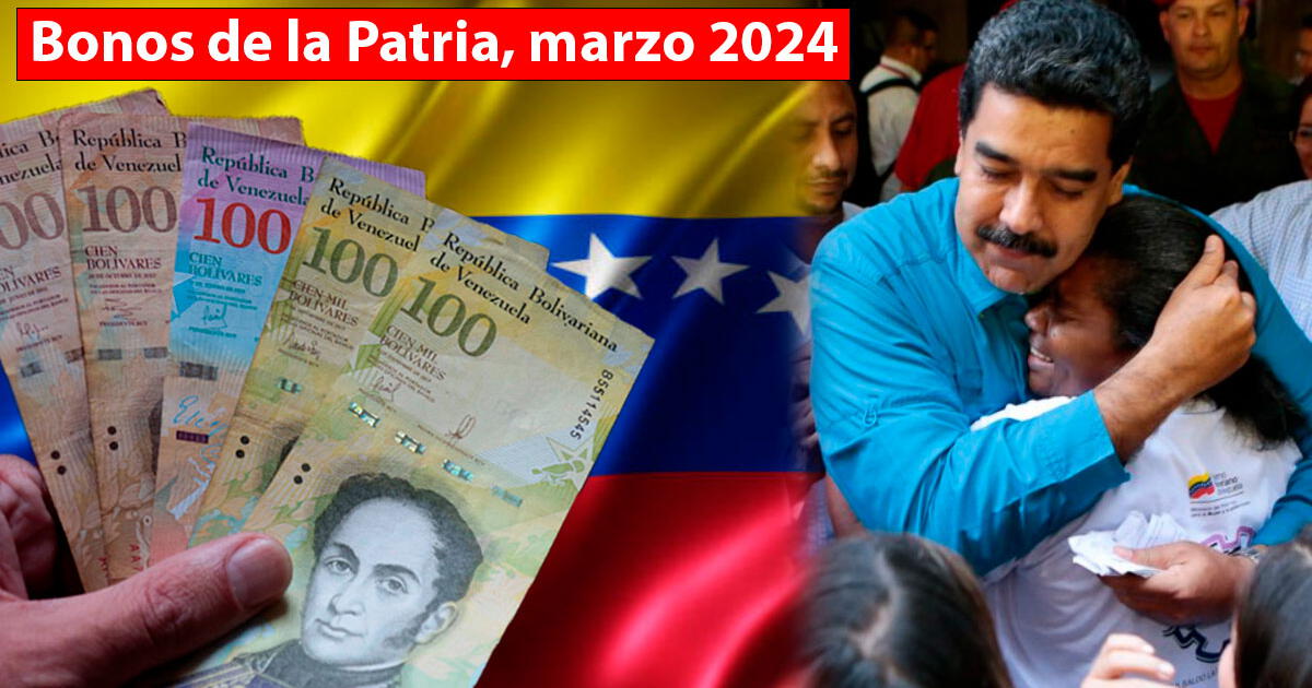 Nuevos Bonos de la Patria: estos subsidios llegan del 1 al 7 de marzo en Venezuela