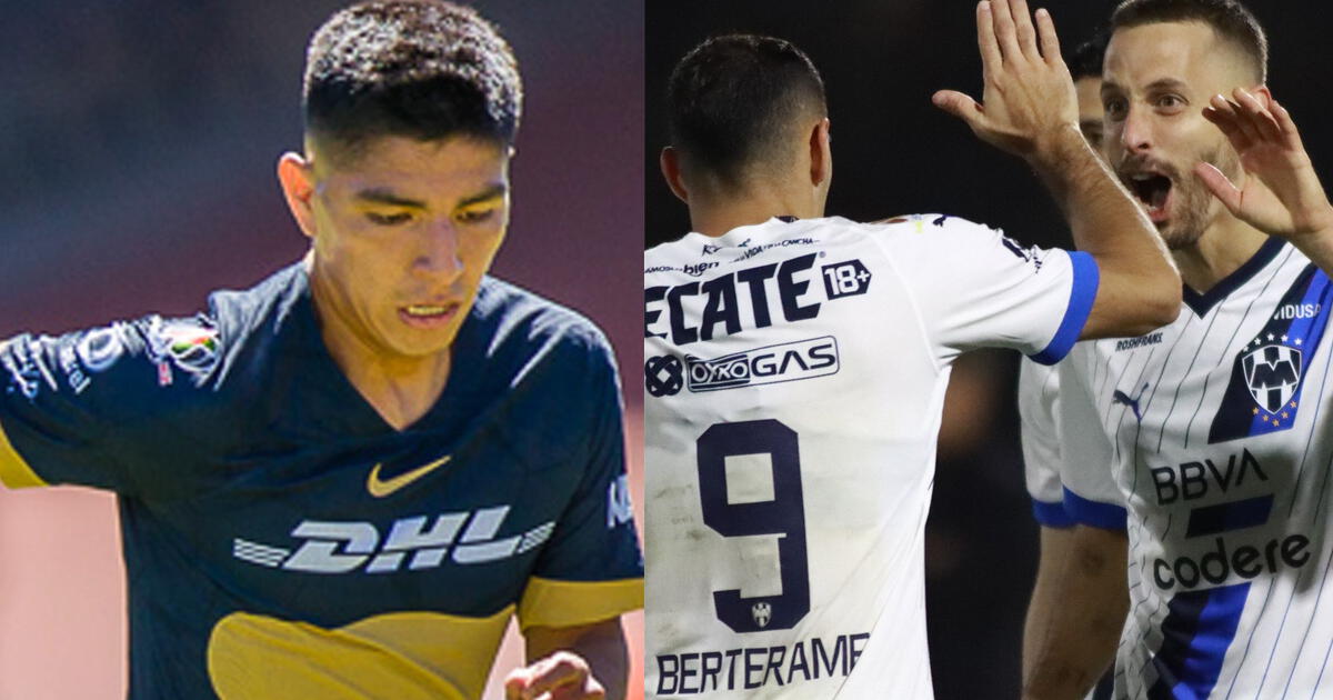 ¿A qué hora juega Monterrey vs. Pumas con Piero Quispe y qué canal transmite Liga MX 2024?