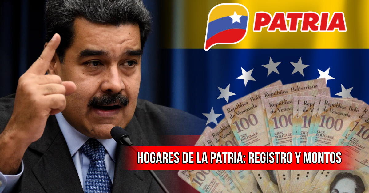 Montos de Hogares de la Patria, marzo 2024: cómo me registro para cobrar HOY los subsidios en Venezuela