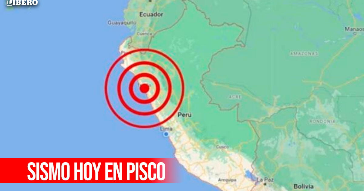Temblor en Pisco HOY, 7 de marzo: se registró sismo de magnitud 5.2