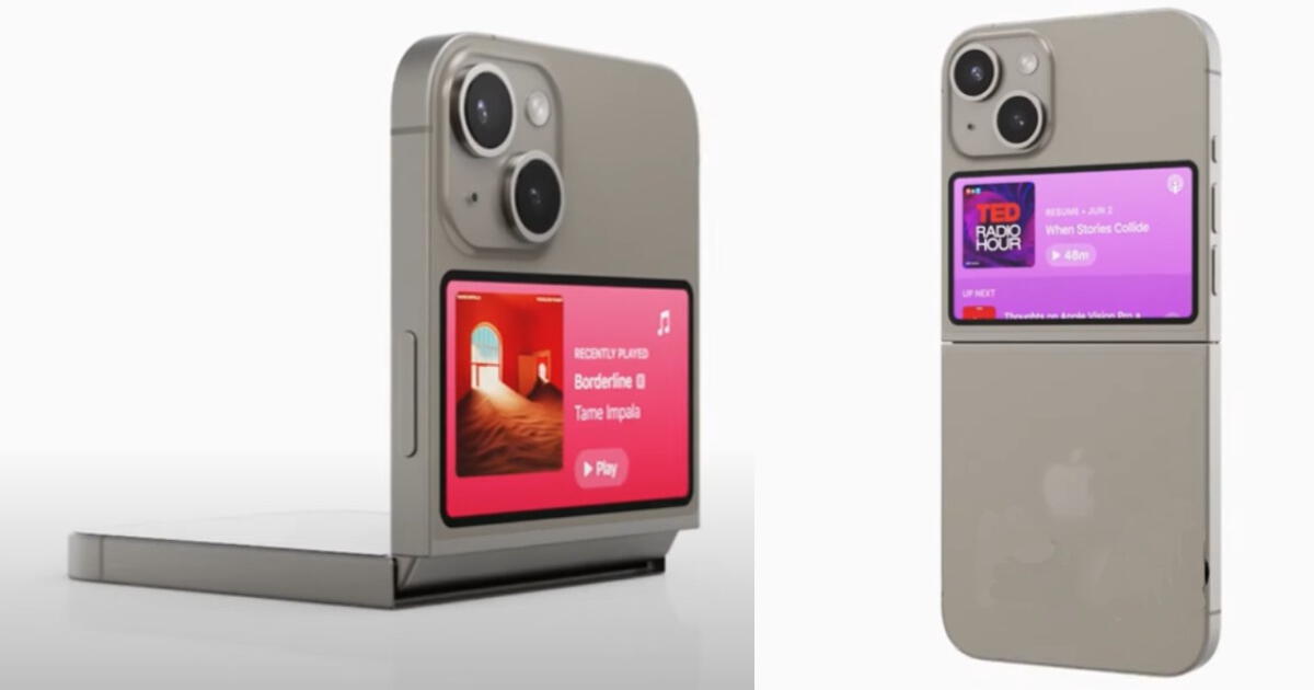 IPhone Flip: así será el teléfono plegable que Apple lanzará para competir con Samsung